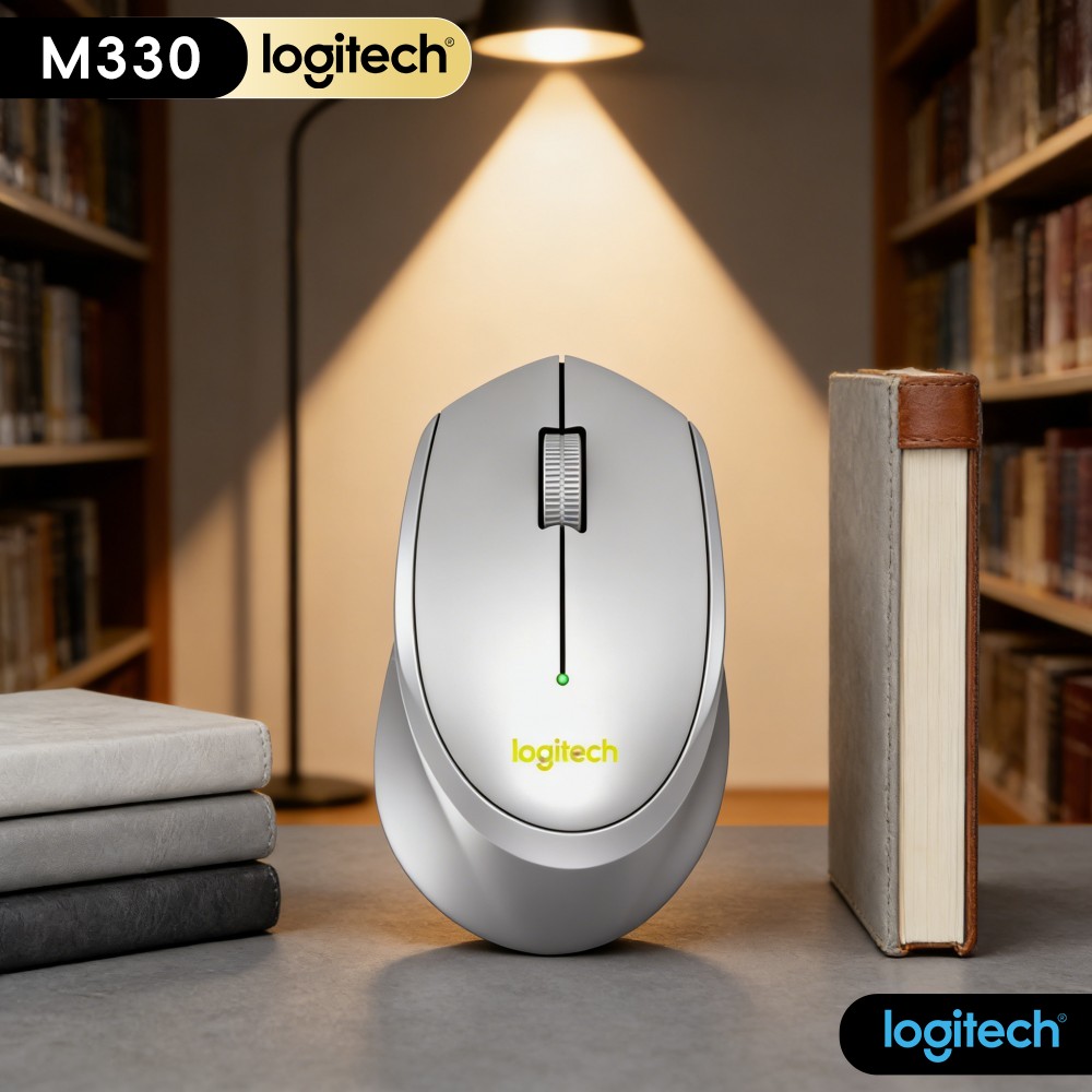 Home Office Ergonomics - Logitech M330 Wireless Mouse 2.4Ghz Ergonomic