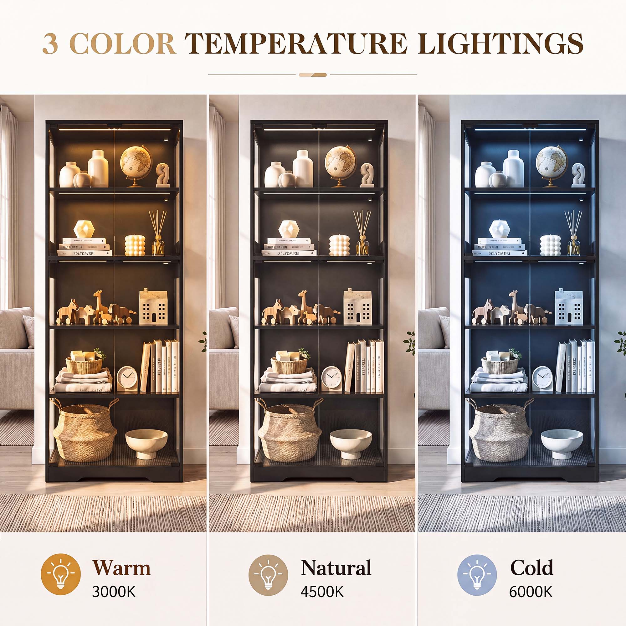 TCGBKAF 5‑Tier Display Cabinet - огляд і ціна Home Office Setup Ideas