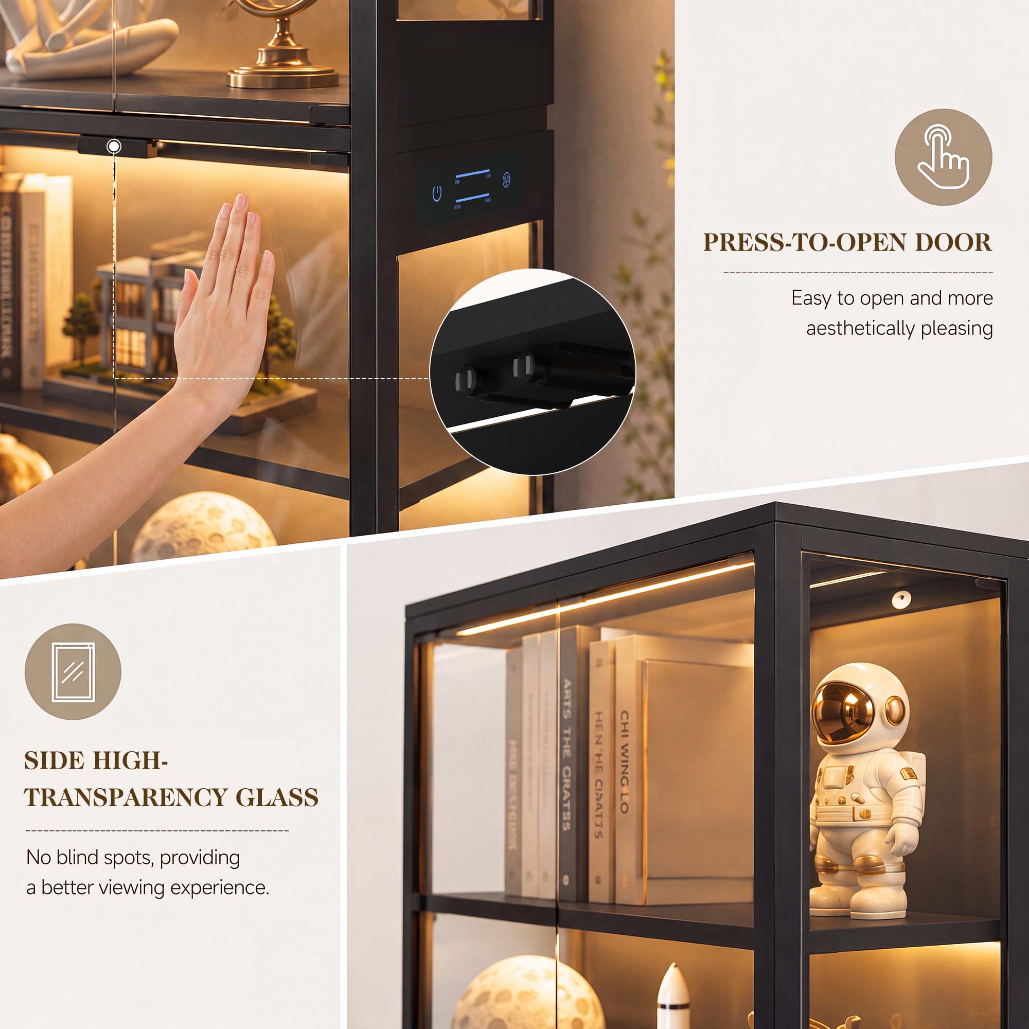 TCGBKAF 5‑Tier Display Cabinet - огляд і ціна Home Office Setup Ideas