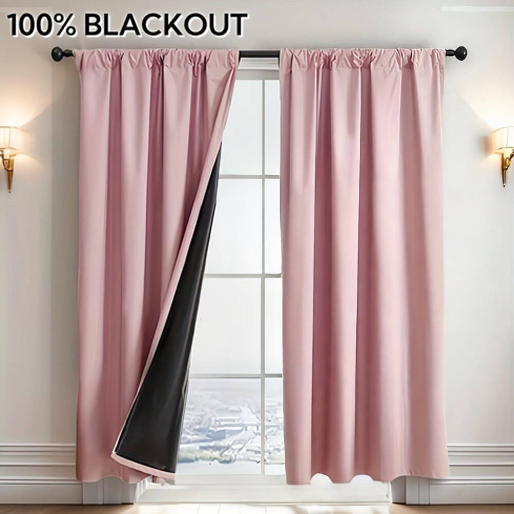 1pc 100% Blackout Curtain with - огляд і ціна Home Office Setup Ideas