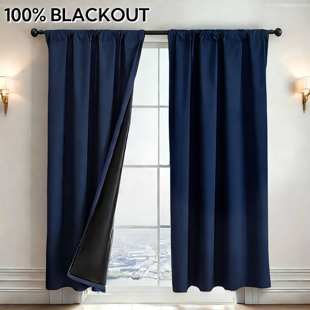 1pc 100% Blackout Curtain with - огляд і ціна Home Office Setup Ideas