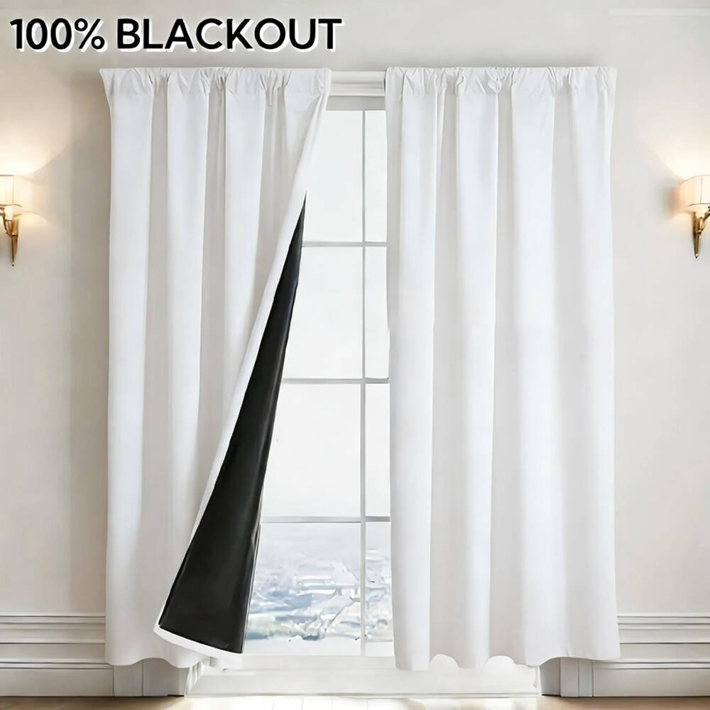 1pc 100% Blackout Curtain with - огляд і ціна Home Office Setup Ideas