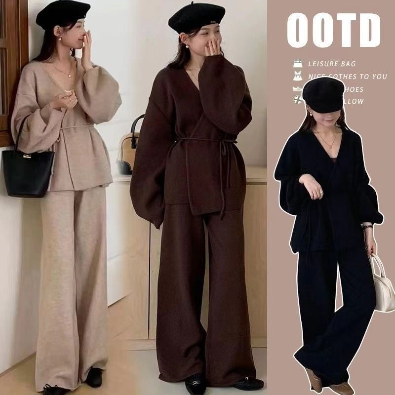 Sweater Set Two-piece Temperam - огляд і ціна Home Office Setup Ideas