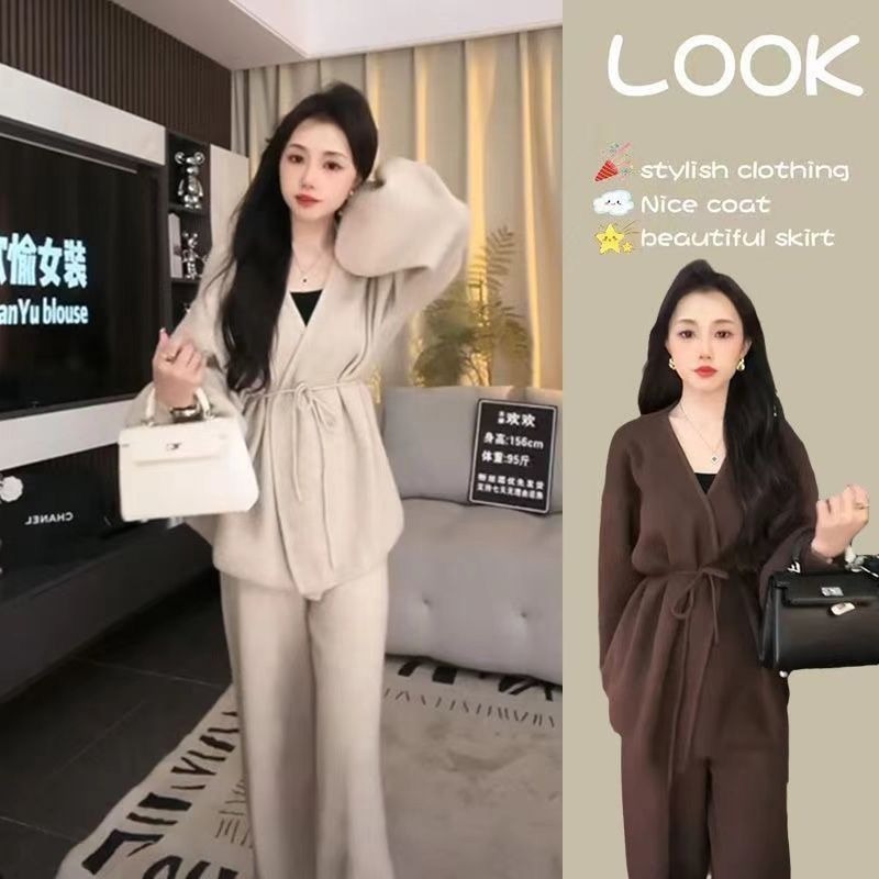 Sweater Set Two-piece Temperam - огляд і ціна Home Office Setup Ideas