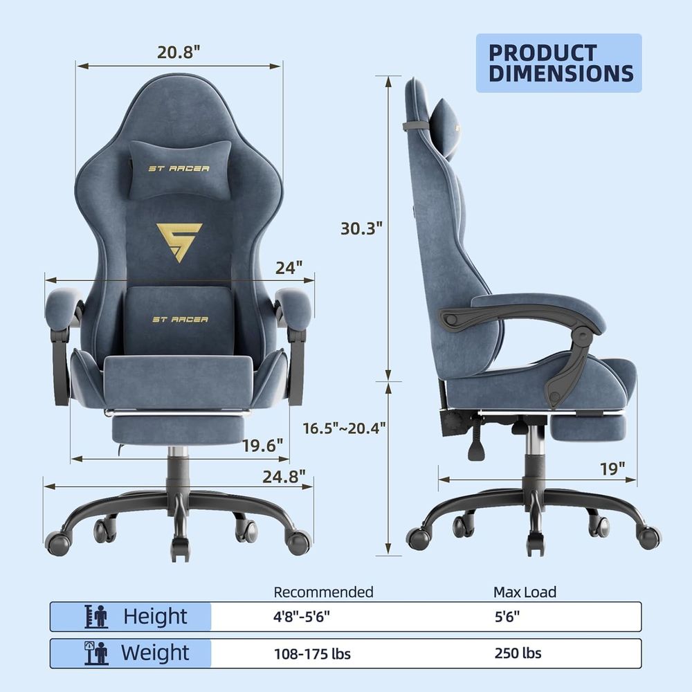 Ergonomic Gaming Chair with Fo - огляд і ціна Home Office Ergonomics