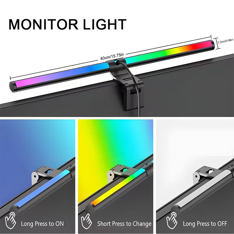 LED Computer Screen Hanging Li - огляд і ціна Home Office Setup Ideas